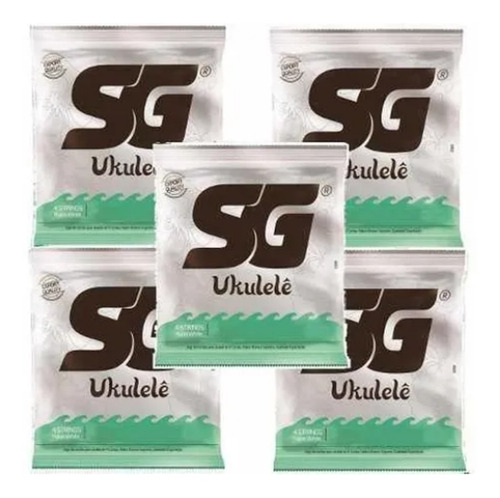 Kit 5 Encordoamento Sg Strings 024/029 Para Ukulele Concerto