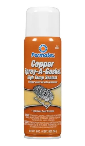 Sellador Permatex De Cobre Alta Temperatura Copper Spray 9oz