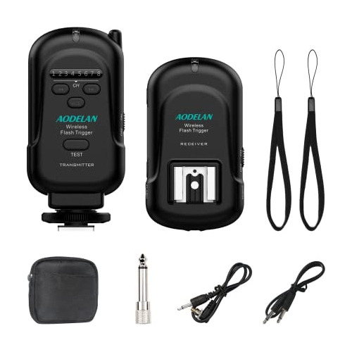 Set De Transmisor Y Receptor Aodelan Wireless Flash Trigger,