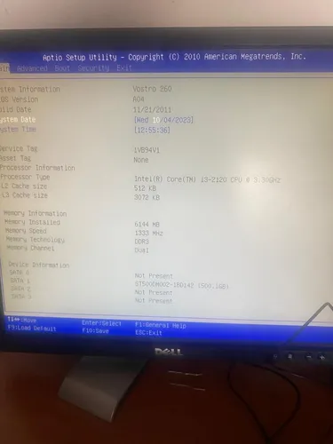 Dell Vostro 260 Mt Intel Core I3-2120 @ 3,30 Ghz 4 Gb Ram (Usado)