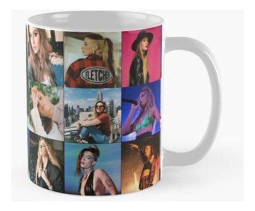 Taza X4 Arte Del Collage De Fotos De Cari Fletcher Calidad P