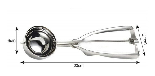 Cuchara Ice Cream Acero Para Bolas De Nieve Helados Copa 6cm
