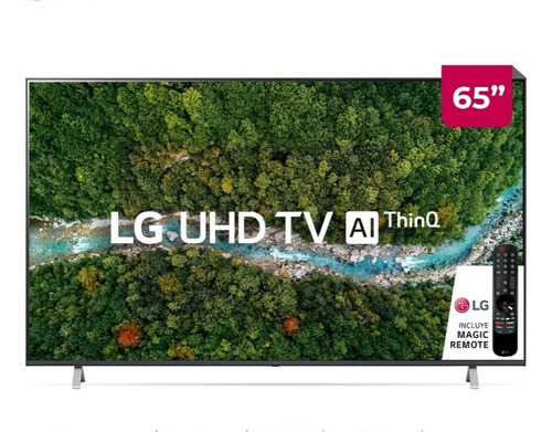 Imagen 5 de 10 de Smart TV LG AI ThinQ 65UP7750PSB LED webOS 6.0 4K 65" 100V/240V