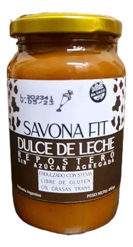 Dulce De Leche Repostero Con Stevia X 450 Gr - Savona Fit