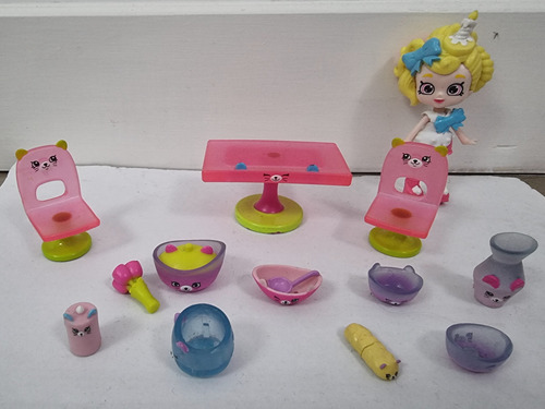 Shopkins Happy Places Pretty Kitty Dining Room Usado No Envi (Usado)