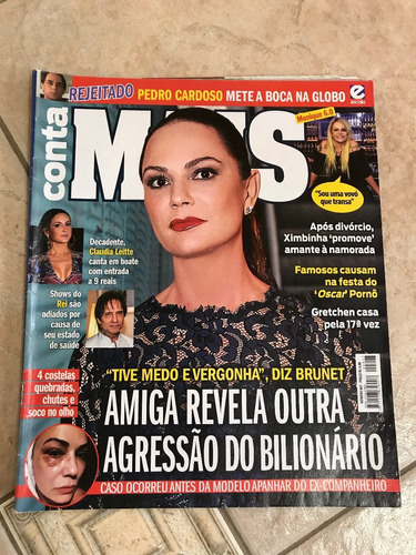 Revista Conta Mais 807 Luiza Brunet Monique Evans W731