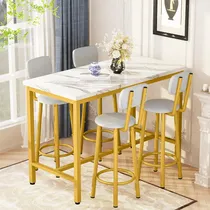 Comprar Juego De Mesa De Comedor Para 4 Mesas De Bar Y Sillas, Juego