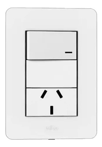 Jeluz Mito Bastidor Armado Llave + Toma Normaliz + Tapa X5u