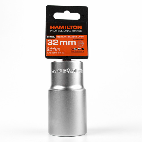 Bocallave Largo Hex Enc 1/2 32mm Hamilton Bhm32l