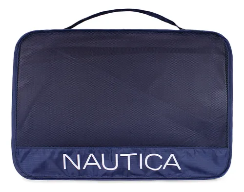 Pack Maleta Grande Prime 23kg+ Organizador Azul Nautica
