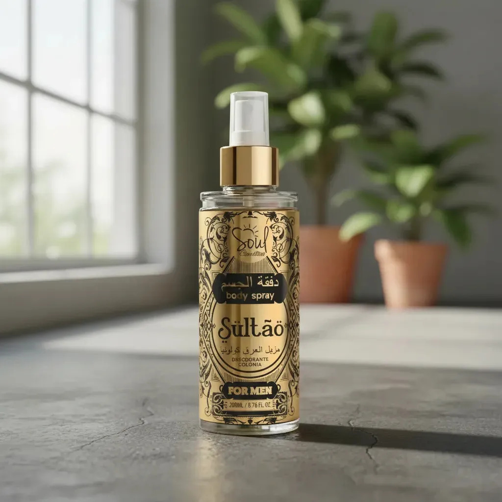 Body Splash Àrabe Masculino Sultão For Men 200ML - Soul Cosméticos