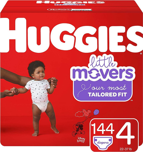 Pañales Huggies Little Movers 4, 58 Unidades