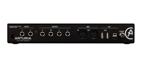 Placa Interfaz De Audio Arturia Minifuse 4 Black Midi Color Negro