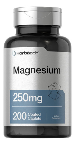 Magnesio 250mg 200 Tabletas Horbaach