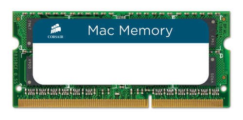 Imagen 1 de 2 de Memoria RAM Apple SODIMM color verde  4GB 1 Corsair CMSA4GX3M1A1066C7