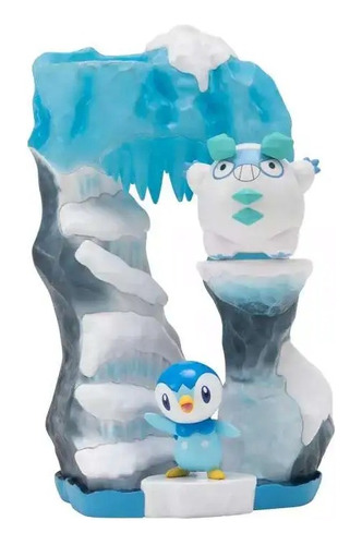 Pokemon Select Figura Darumaka + Piplup Snowy Glacier 