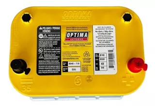 Bateria De Gel Optima Amarilla 35-650