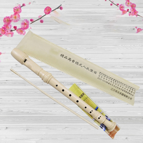 Kit De Flauta 8 Hoyos Dulce Soprano Escolar Musical Tecla C