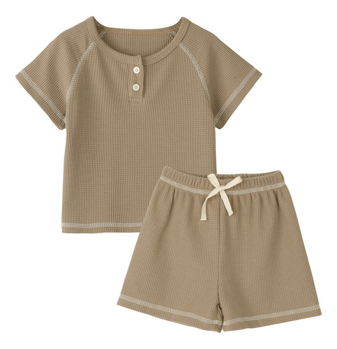 I Conjunto De Ropa Bebé Niño De Verano De 2 Piezas