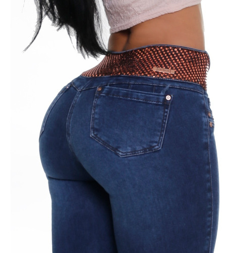 Imagen 4 de 9 de Jeans Colombiano Levanta Cola 13944 Cheviotto