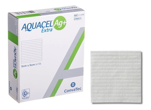 Aquacel Extra Alginato De Plata 5x5cm Convatec Unidad