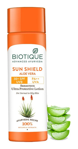 Biotique Aloe Vera 30 + Spf Protector Solar Ultra Soothing.