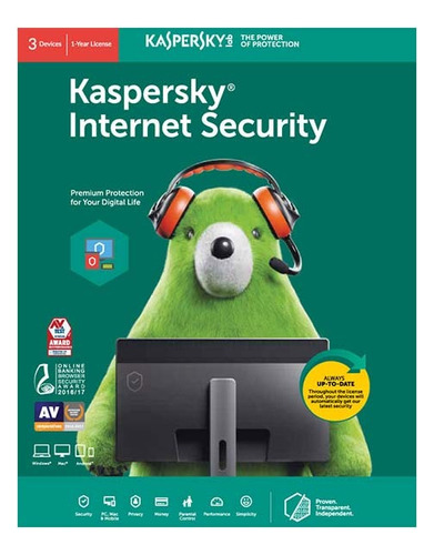Antivirus Kaspersky Internet Security 2023 1 Pc 1 Año