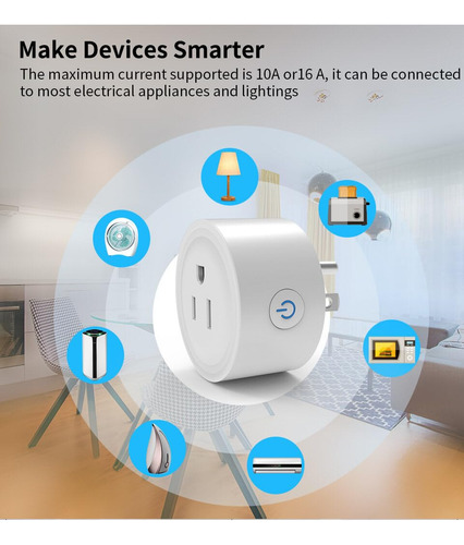 Genérico Tuya-enchufe Inteligente Con Wifi Para Teléfono