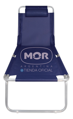 Imagen 3 de 10 de Reposera X2 Playa Pileta Cama Aluminio Tumbona Mor Ct