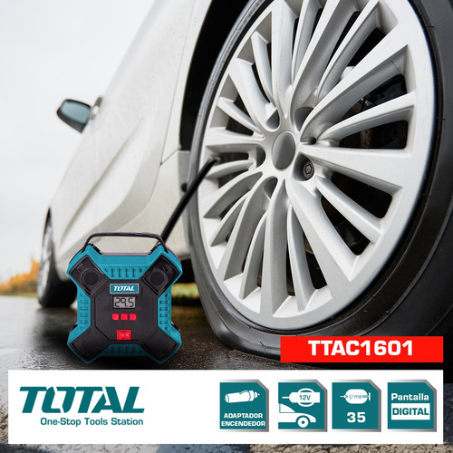 Imagen 4 de 8 de Compresor Inflador 12v Total 160psi