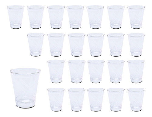 Vaso Shot Tequila De Plastico Transparente Pack X24