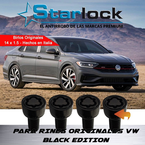 Starlock Tuercas De Seguridad 14 X 1.5 Volkswagen Jetta Gli