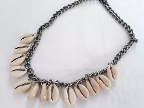 Coleira Choker Búzios Blogueiras Alumínio 2019