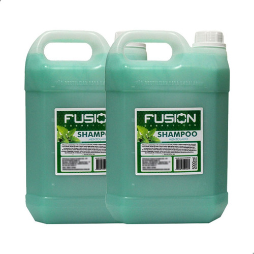 Kit 2 Shampoos Mentolado 5 Litros - Fusion Fusion