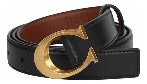 Cinturon Para Dama Coach F83960 B4fd7 Negro Negro Lisa 94