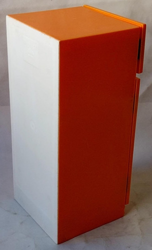 Brinquedo Geladeira Elka Antiga Abóbora E Branco (Usado)