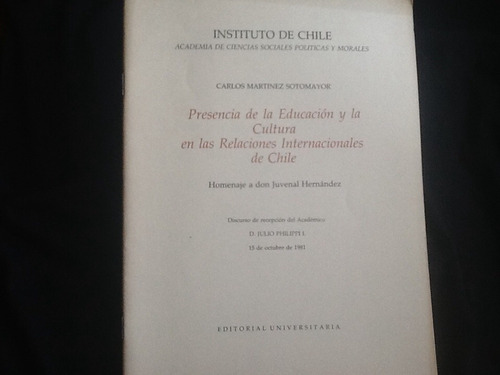 Educación Y Cultura En Relaciones Internacionales De Chile.