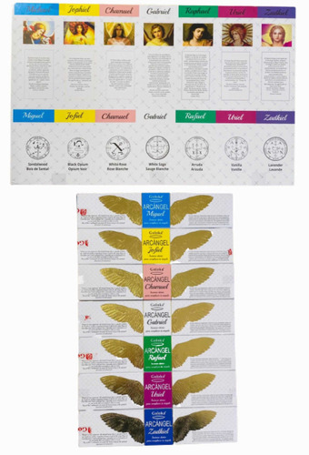 Incienso Pack 7 Arcangeles Goloka 3 Unid | Naturisimacl Fragancia 7 chakras