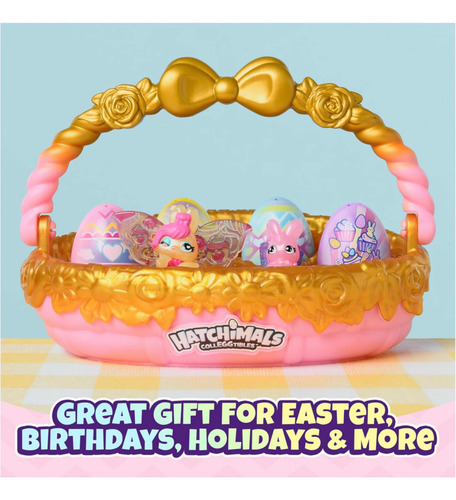 Hatchimals Cesta De Huevos Primavera Familiar 6 Personajes