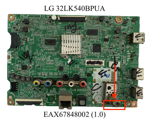 Tarjeta Main Lg 32lk540bpua Eax67848002(1.0) (Usado)