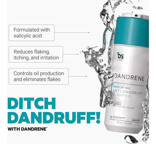 Champú Ds Laboratories Dandrene Anticaspa Y Revita Exfo
