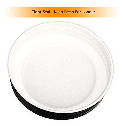 Tarros De Vidrio De 4 Oz Con Tapas, Negros, Para Caviar,