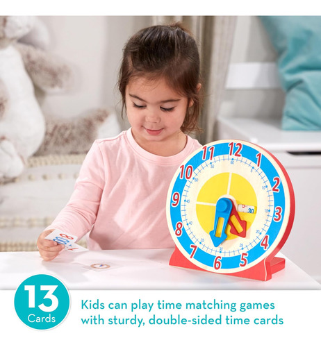Reloj De Madera Turn & Tell De Melissa & Doug, Juguete Ed...