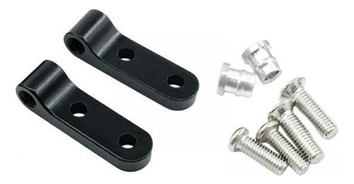 2 Soportes De Amortiguador De Choque Trasero Para Wpl Negro