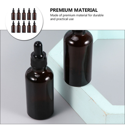 Dispensador Ligero De 10 Botellas Cuentagotas A Prueba De Fu