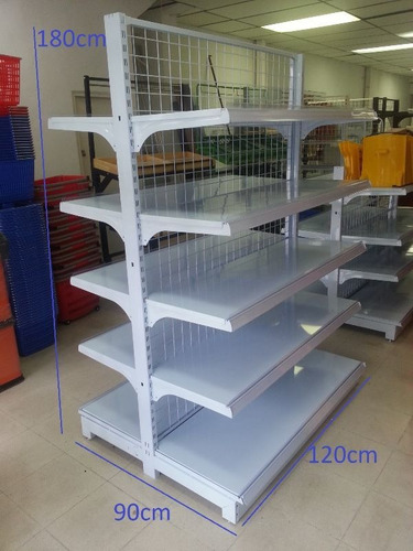 Imagen 1 de 4 de Mueble Estante Gondola Doble Para Tienda Minisuper Market