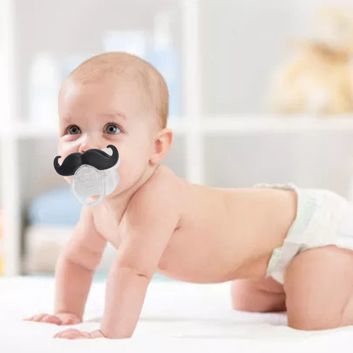 Chupete Con Forma De Bigote, Diseño Divertido, Apto Para Uso