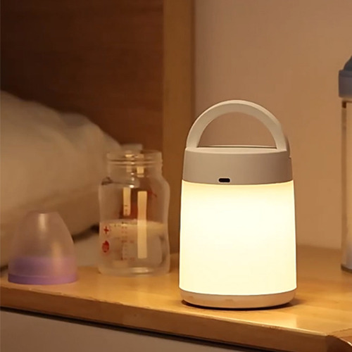 Lámpara De Mesita De Noche Con Sensor, Lámpara Blanca Cálida