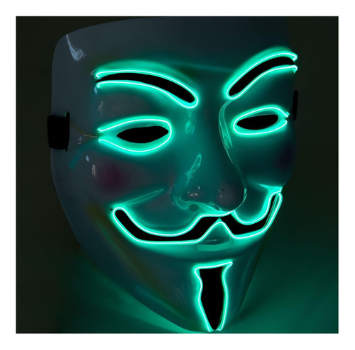 Mascara Hilo Led  Venganza Anonymous Vendetta Guy Fawkes