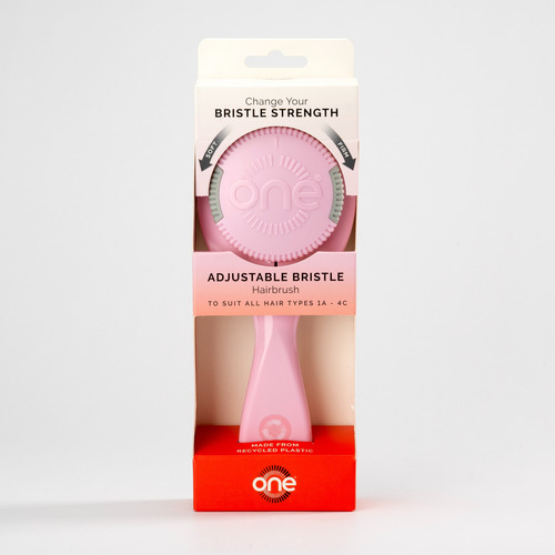 Cepillo Desenredante One Brush Con Cerdas Ajustables Rosa